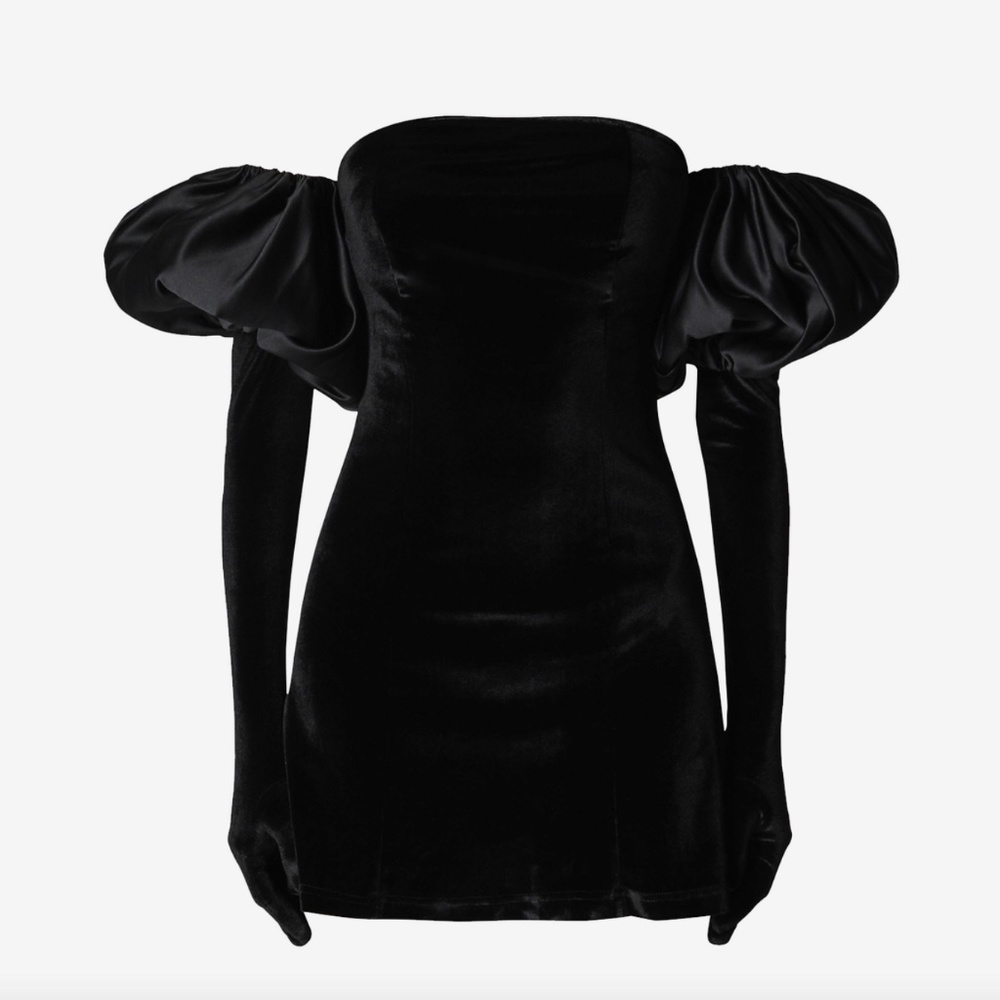 Miscreants London Cupid Dress + Gloves and Puffs
